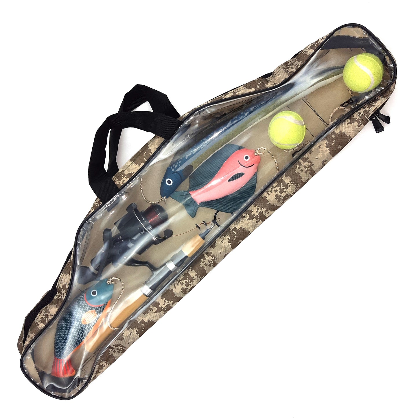 5 Toys Combo Set With 2 Balls, 2Fish & 1 Eel